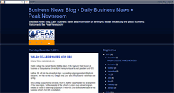 Desktop Screenshot of peaknewsroom.blogspot.com