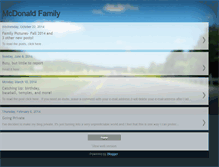 Tablet Screenshot of mcdonaldfamilyupdate.blogspot.com