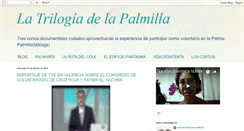 Desktop Screenshot of latrilogiadelapalmilla.blogspot.com