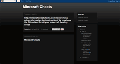 Desktop Screenshot of best-minecraft-cheats.blogspot.com