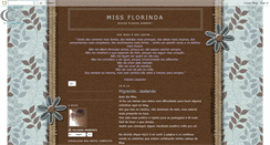 Desktop Screenshot of missflorinda.blogspot.com