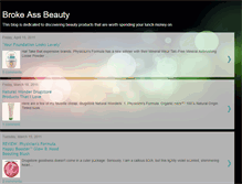 Tablet Screenshot of brokeassbeautyblog.blogspot.com