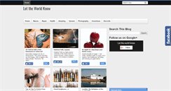 Desktop Screenshot of letworldknow.blogspot.com