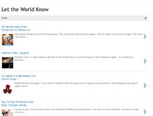 Tablet Screenshot of letworldknow.blogspot.com