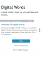 Mobile Screenshot of digitalwords.blogspot.com