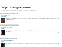 Tablet Screenshot of chogall-the-nightmare-server.blogspot.com