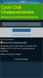 Mobile Screenshot of cycloclubchateaurenardais.blogspot.com