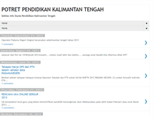 Tablet Screenshot of potretpendidikankalteng.blogspot.com