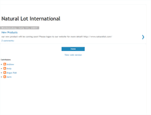 Tablet Screenshot of naturallot.blogspot.com