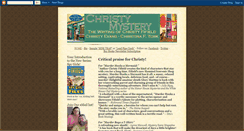 Desktop Screenshot of christy-evans-mystery.blogspot.com