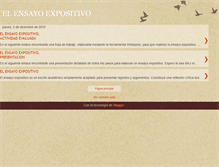 Tablet Screenshot of el-ensayo-expositivo.blogspot.com