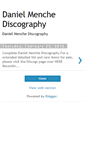 Mobile Screenshot of danielmenchediscography.blogspot.com