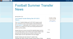 Desktop Screenshot of footballtransferlatest.blogspot.com