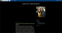 Desktop Screenshot of creativewriteables.blogspot.com