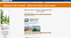 Desktop Screenshot of missourijobtweets.blogspot.com