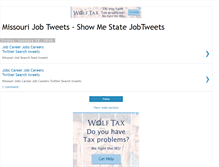 Tablet Screenshot of missourijobtweets.blogspot.com