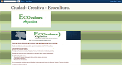 Desktop Screenshot of ciudad-creativa-ecocultura.blogspot.com