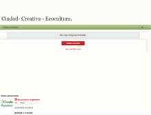 Tablet Screenshot of ciudad-creativa-ecocultura.blogspot.com