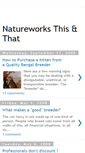 Mobile Screenshot of natureworkscats.blogspot.com