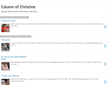 Tablet Screenshot of columnofchristine.blogspot.com