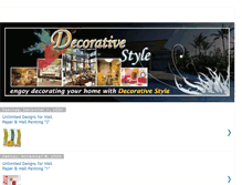 Tablet Screenshot of decorativestyle.blogspot.com