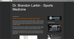 Desktop Screenshot of larkinsportsmed.blogspot.com