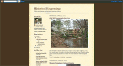 Desktop Screenshot of historicalhappenings.blogspot.com