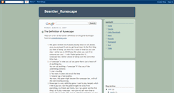 Desktop Screenshot of beantierrunescape.blogspot.com