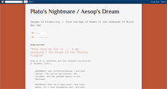 Desktop Screenshot of platosnightmare-aesopsdream.blogspot.com