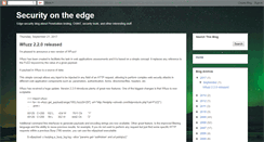 Desktop Screenshot of edge-security.blogspot.com