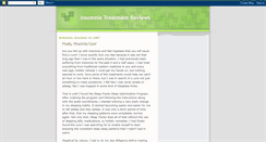 Desktop Screenshot of insomniatreatmentreviews.blogspot.com