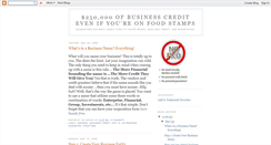 Desktop Screenshot of business-credit-on-food-stamps.blogspot.com