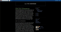 Desktop Screenshot of la-vie-boheme.blogspot.com