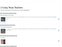 Tablet Screenshot of 2crazytexasteachers.blogspot.com