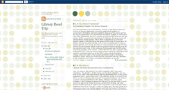Desktop Screenshot of libraryroadtrip.blogspot.com