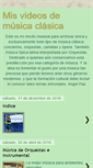 Mobile Screenshot of misvideosdemusicaclasica.blogspot.com