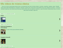 Tablet Screenshot of misvideosdemusicaclasica.blogspot.com