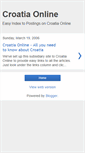 Mobile Screenshot of croatia-online.blogspot.com