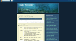 Desktop Screenshot of divingbelowthewaves.blogspot.com