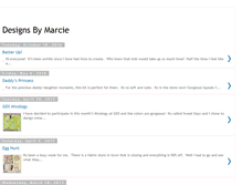 Tablet Screenshot of designsbymarcie.blogspot.com