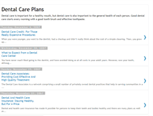 Tablet Screenshot of dental-care-plans.blogspot.com