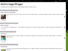 Tablet Screenshot of motherjoggerblogger.blogspot.com