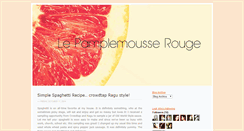 Desktop Screenshot of lepamplemousserouge.blogspot.com