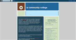 Desktop Screenshot of lacommunitycollege.blogspot.com