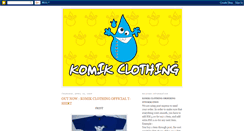 Desktop Screenshot of komikclothing.blogspot.com