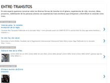 Tablet Screenshot of entretransitos.blogspot.com