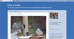 Desktop Screenshot of birdsandwords-larryz.blogspot.com