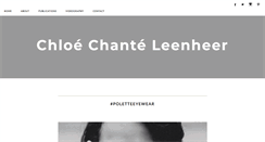 Desktop Screenshot of chloechante.blogspot.com
