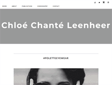 Tablet Screenshot of chloechante.blogspot.com