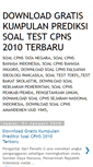 Mobile Screenshot of downloadsoalcpnsterbaru.blogspot.com